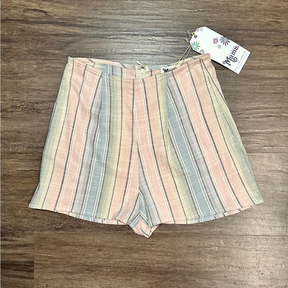 Show Me Your MuMu Sawyer Shirts In Pastel Multistripe. Size XS